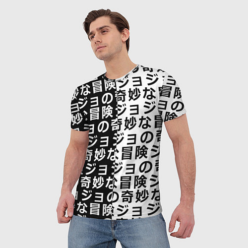 Мужская футболка JOJOS BIZARRE ADVENTURE / 3D-принт – фото 3