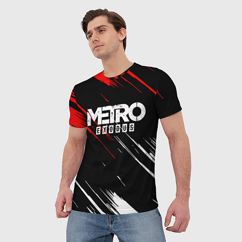 Мужская футболка METRO EXODUS / 3D-принт – фото 3