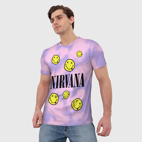 Мужская футболка NIRVANA / 3D-принт – фото 3