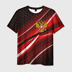 Футболка мужская РОССИЯ, цвет: 3D-принт