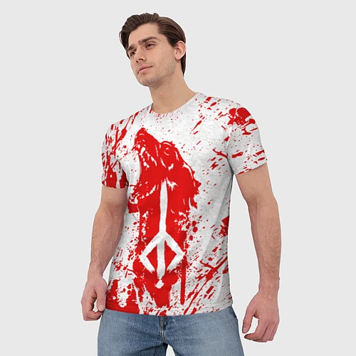 Мужская футболка BLOODBORNE / 3D-принт – фото 3
