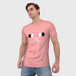 Футболка мужская Minecraft Pig, цвет: 3D-принт — фото 2