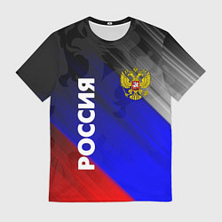 Футболка мужская РОССИЯ, цвет: 3D-принт