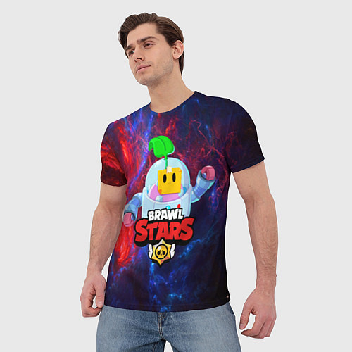 Мужская футболка BRAWL STARS SPROUT / 3D-принт – фото 3