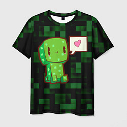 Футболка мужская Minecraft Creeper, цвет: 3D-принт
