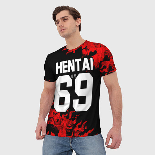 Мужская футболка HENTAI 02 / 3D-принт – фото 3
