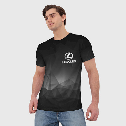 Мужская футболка LEXUS / 3D-принт – фото 3