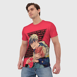 Футболка мужская Мафую Сато и Рицука Уэнояма, цвет: 3D-принт — фото 2