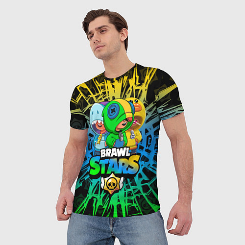 Мужская футболка BRAWL STARS LEON SKINS / 3D-принт – фото 3