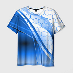 Футболка мужская ABSTRACT BLUE, цвет: 3D-принт