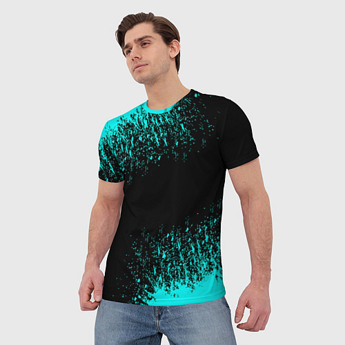 Мужская футболка Краска / 3D-принт – фото 3