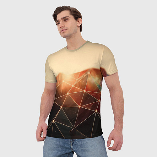 Мужская футболка ABSTRACT DIGITAL / 3D-принт – фото 3