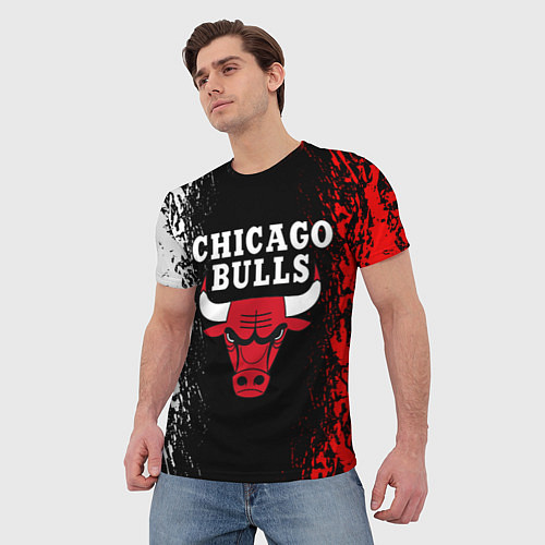 Мужская футболка CHICAGO BULLS / 3D-принт – фото 3