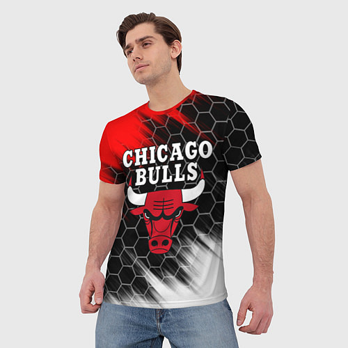 Мужская футболка CHICAGO BULLS / 3D-принт – фото 3