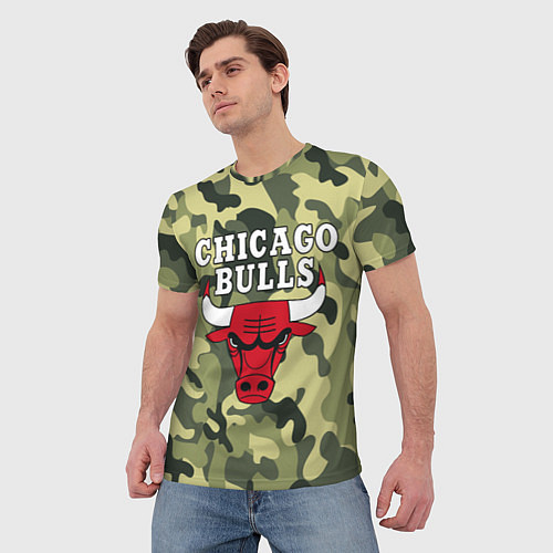 Мужская футболка CHICAGO BULLS / 3D-принт – фото 3