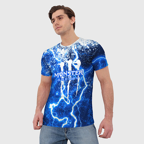 Мужская футболка MONSTER ENERGY / 3D-принт – фото 3