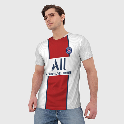 Мужская футболка PSG away 20-21 / 3D-принт – фото 3
