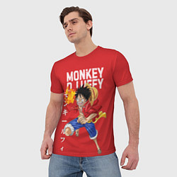 Футболка мужская Monkey D Luffy, цвет: 3D-принт — фото 2