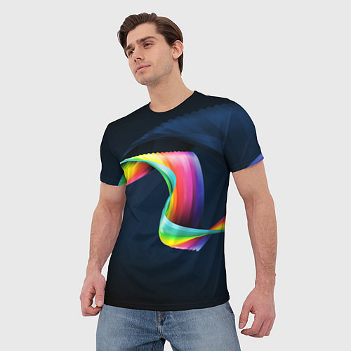 Мужская футболка OPTICAL ABSTRACT / 3D-принт – фото 3