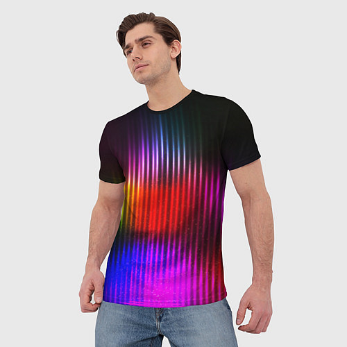 Мужская футболка WAVES COLOR / 3D-принт – фото 3