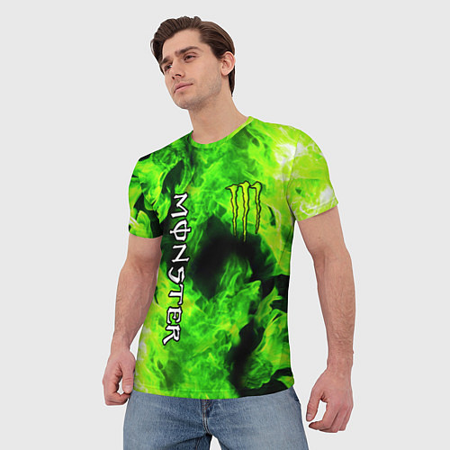 Мужская футболка MONSTER ENERGY / 3D-принт – фото 3