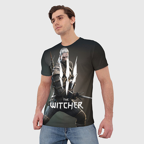 Мужская футболка The Witcher / 3D-принт – фото 3