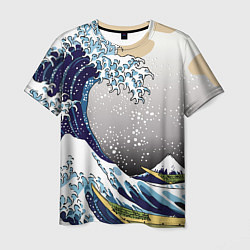 Футболка мужская The great wave off kanagawa, цвет: 3D-принт