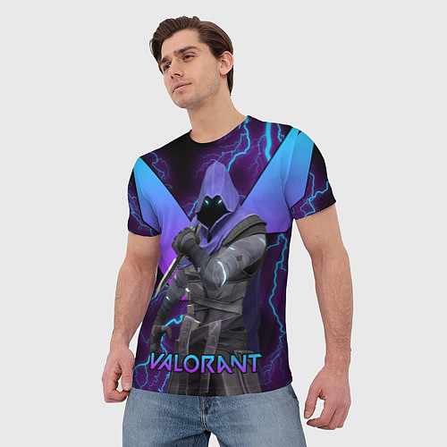 Мужская футболка VALORANT OMEN / 3D-принт – фото 3