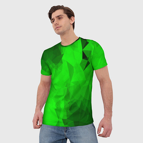 Мужская футболка GREEN / 3D-принт – фото 3