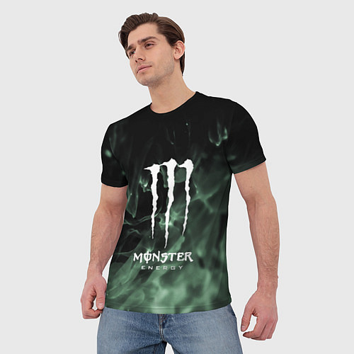 Мужская футболка MONSTER ENERGY / 3D-принт – фото 3
