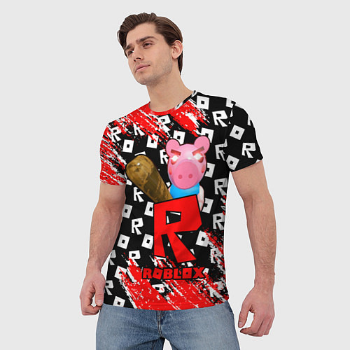 Мужская футболка ROBLOX: PIGGI / 3D-принт – фото 3