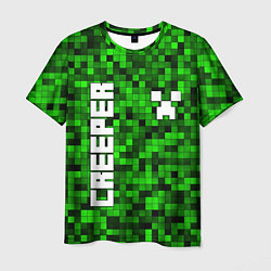 Футболка мужская MINECRAFT CREEPER, цвет: 3D-принт