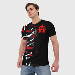 Футболка мужская Анархия, цвет: 3D-принт — фото 2