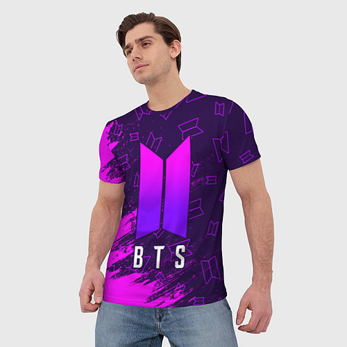 Мужская футболка BTS БТС / 3D-принт – фото 3
