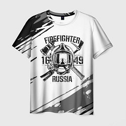 Футболка мужская FIREFIGHTER 1649 RUSSIA цвета 3D-принт — фото 1