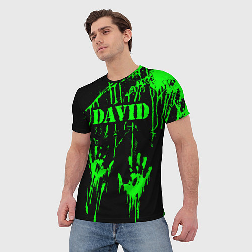 Мужская футболка Давид / 3D-принт – фото 3