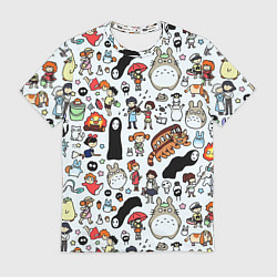 Футболка мужская Тоторо, цвет: 3D-принт