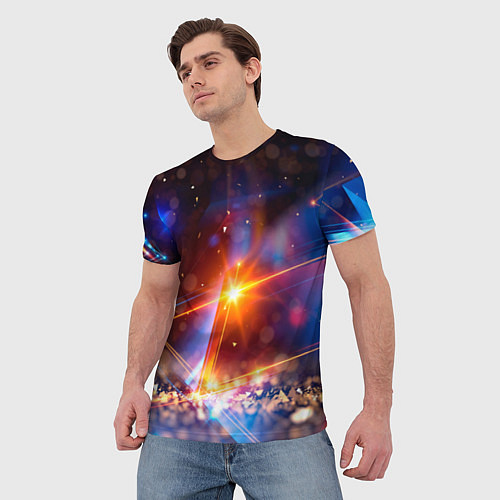 Мужская футболка Geometry light / 3D-принт – фото 3
