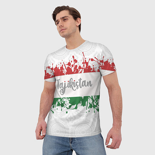 Мужская футболка Таджикистан / 3D-принт – фото 3