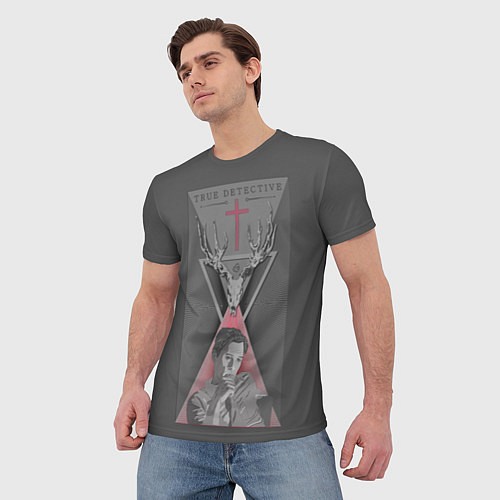 Мужская футболка Настоящий детектив / 3D-принт – фото 3