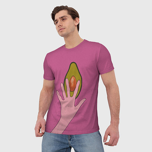 Мужская футболка Avocado / 3D-принт – фото 3