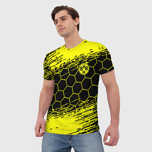 Мужская футболка BORUSSIA / 3D-принт – фото 3