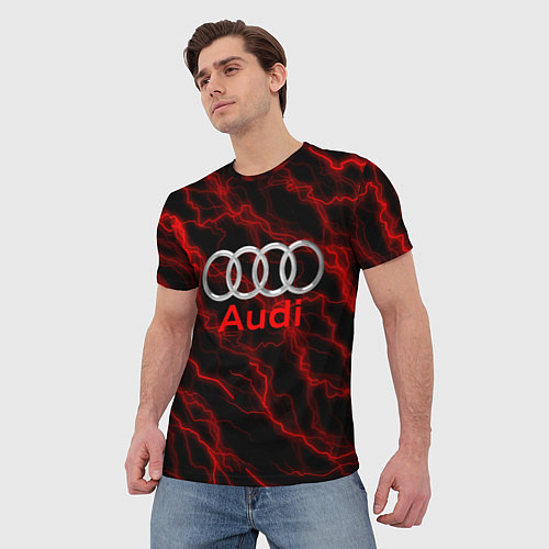 Мужская футболка AUDI / 3D-принт – фото 3