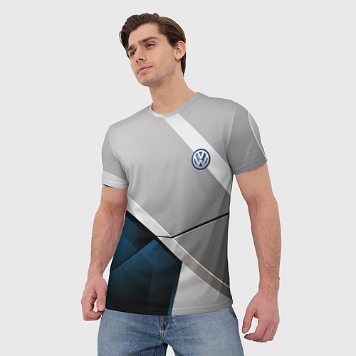 Мужская футболка VOLKSWAGEN / 3D-принт – фото 3