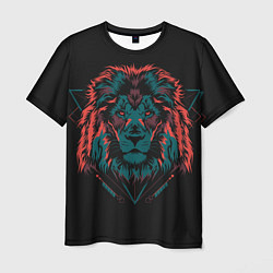 Футболка мужская Лев на закате, цвет: 3D-принт