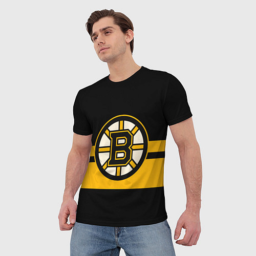 Мужская футболка BOSTON BRUINS NHL / 3D-принт – фото 3