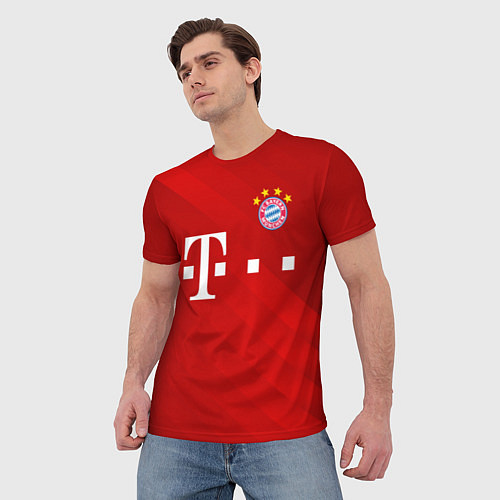 Мужская футболка FC Bayern Munchen / 3D-принт – фото 3
