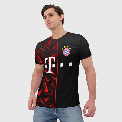 Мужская футболка FC Bayern Munchen Форма / 3D-принт – фото 3