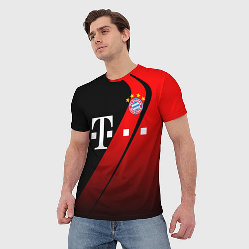 Мужская футболка FC Bayern Munchen Форма / 3D-принт – фото 3