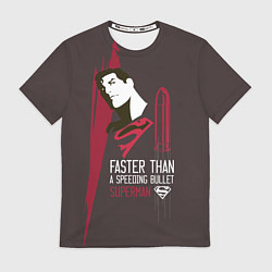 Футболка мужская Faster than a speeding bullet, цвет: 3D-принт